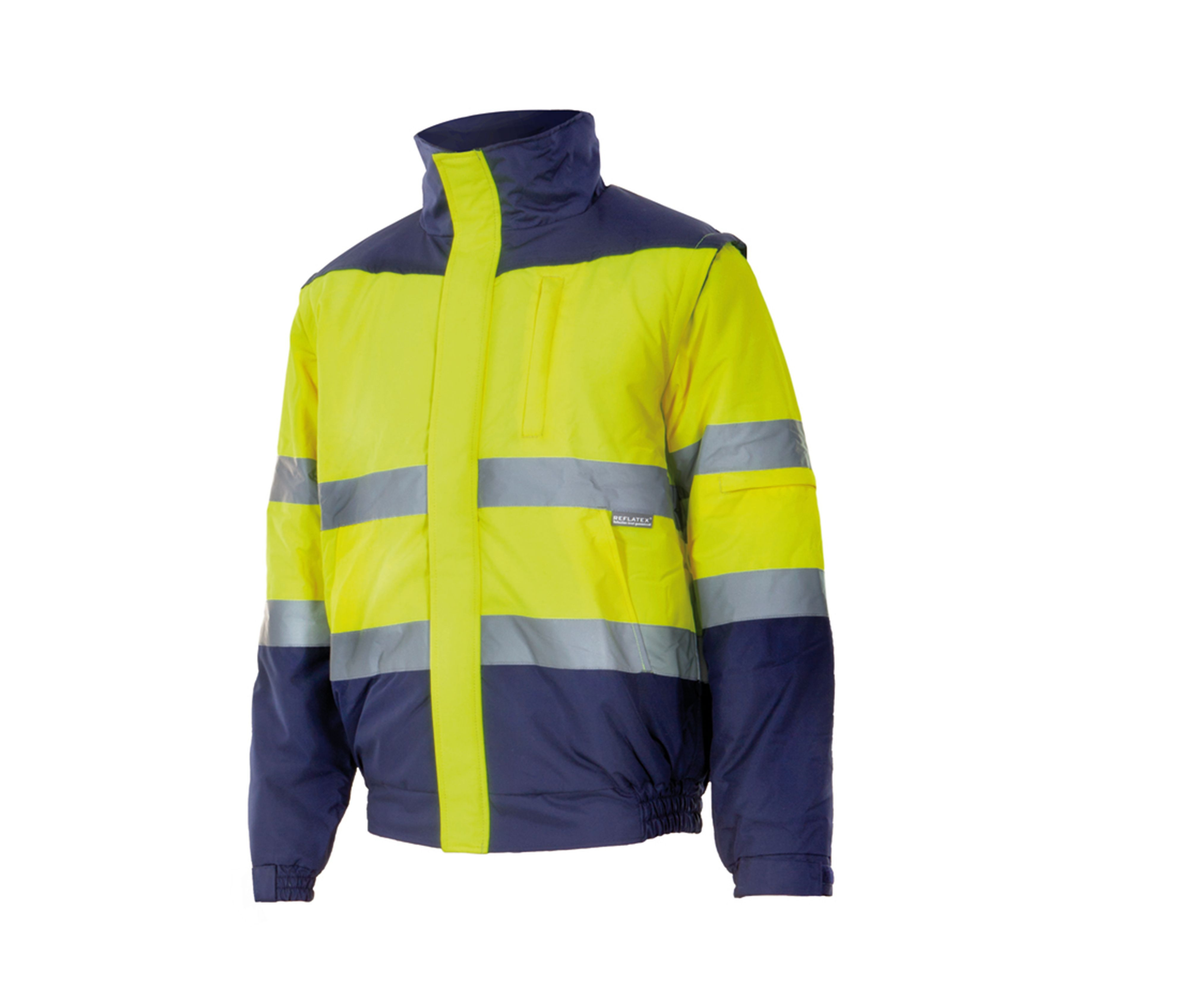 BLOUSON BICOLORE MATELASSÉ VISIBILITÉ AUGMENTÉE