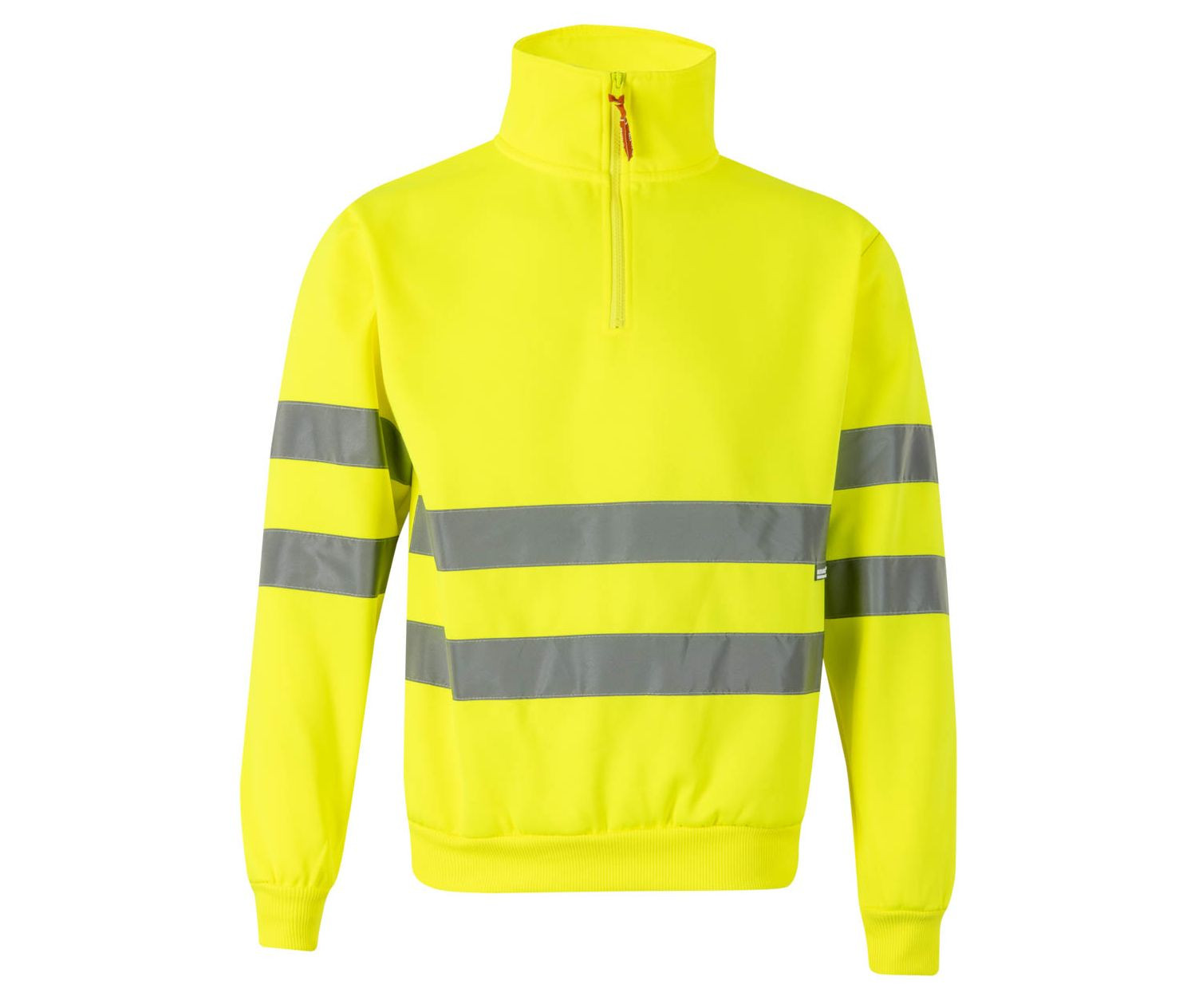 SWEAT DEMI-ZIPPÉ HAUTE VISIBILITE